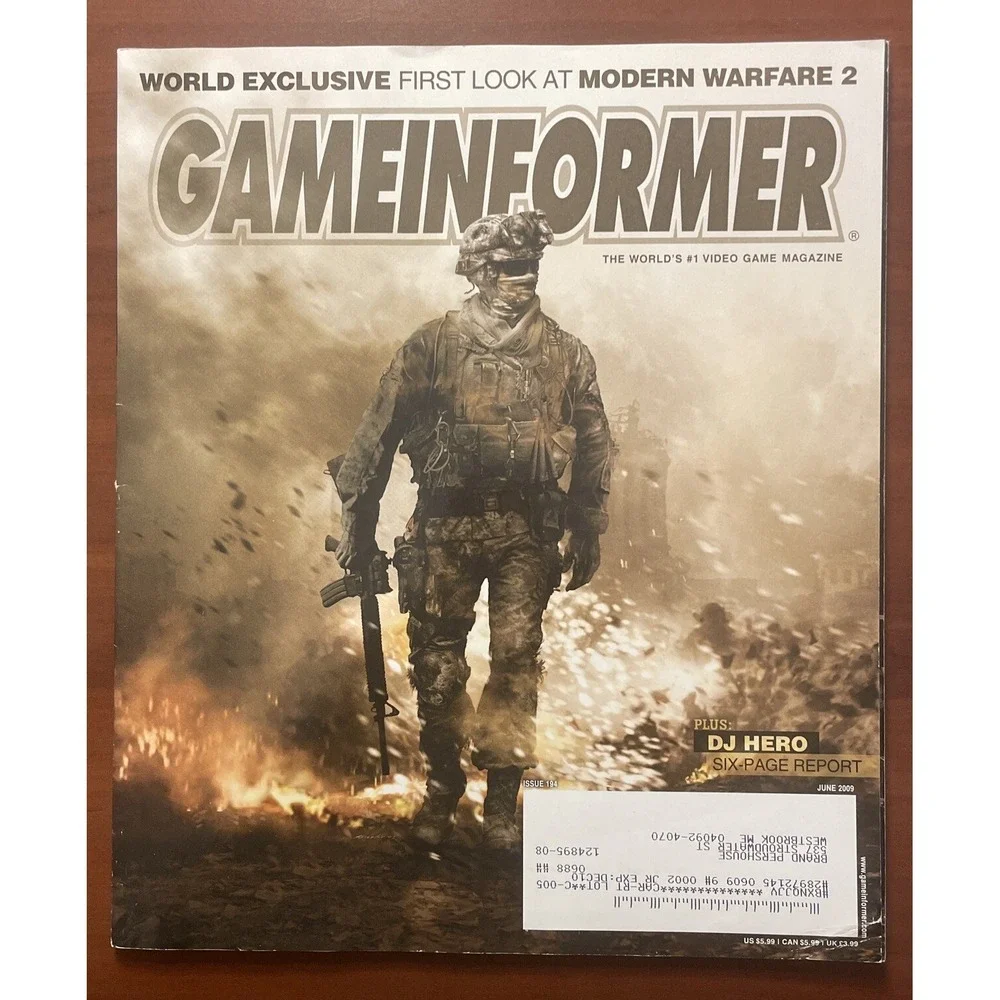 Game Informer 194 VG Modern Warfare 2 Cvr Pokemon Platinum Red Dead Redemption